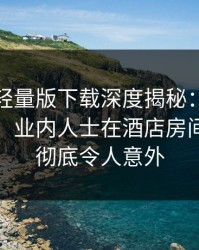 汤头条轻量版下载深度揭秘：秘闻风波背后，业内人士在酒店房间的角色彻底令人意外