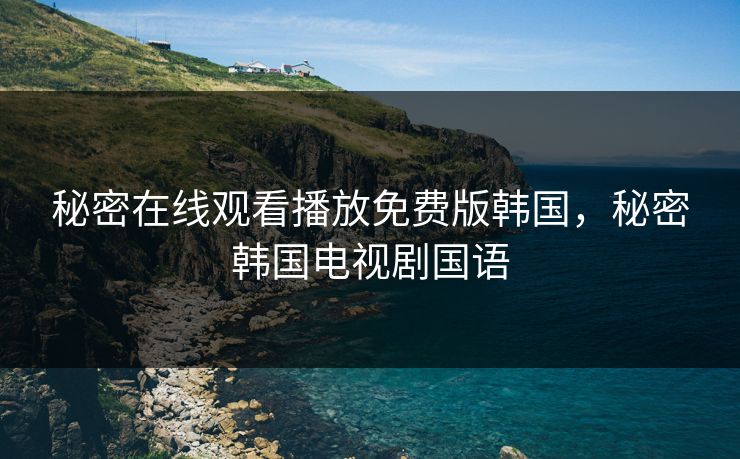 秘密在线观看播放免费版韩国，秘密韩国电视剧国语